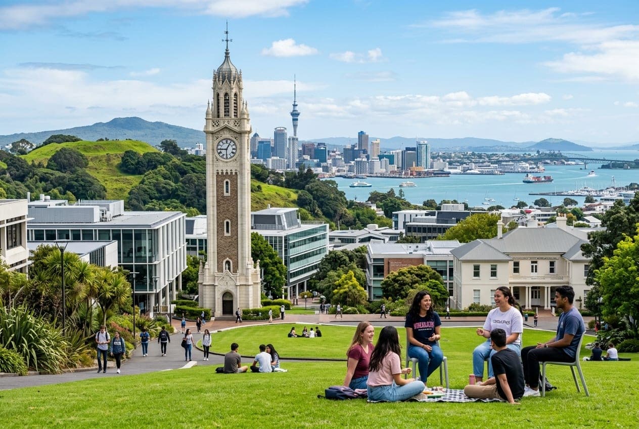 Study in New Zealand — Iconic landmark and university campus
